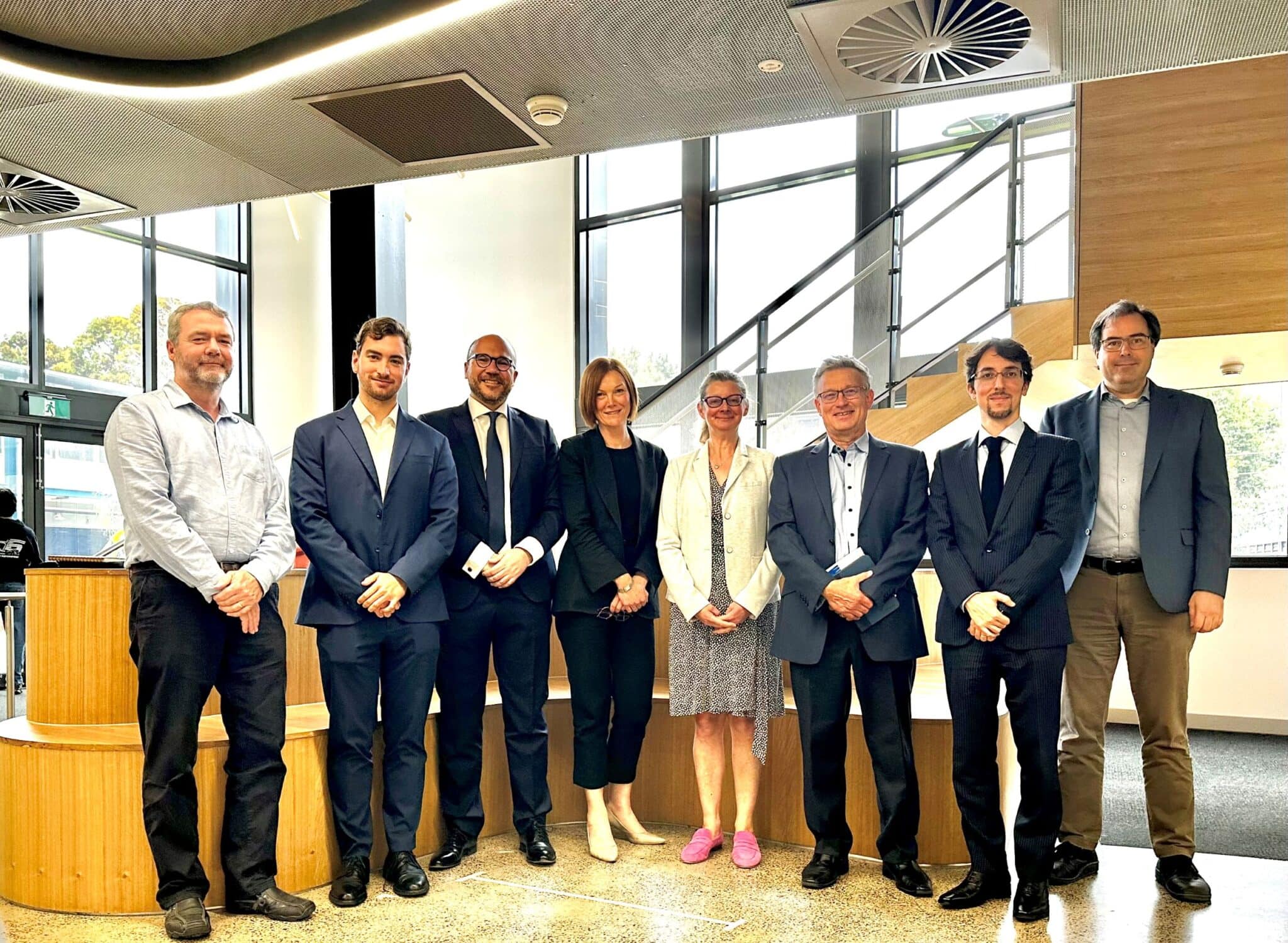 Representatives from Ocean Winds and Monash University at a partnership event